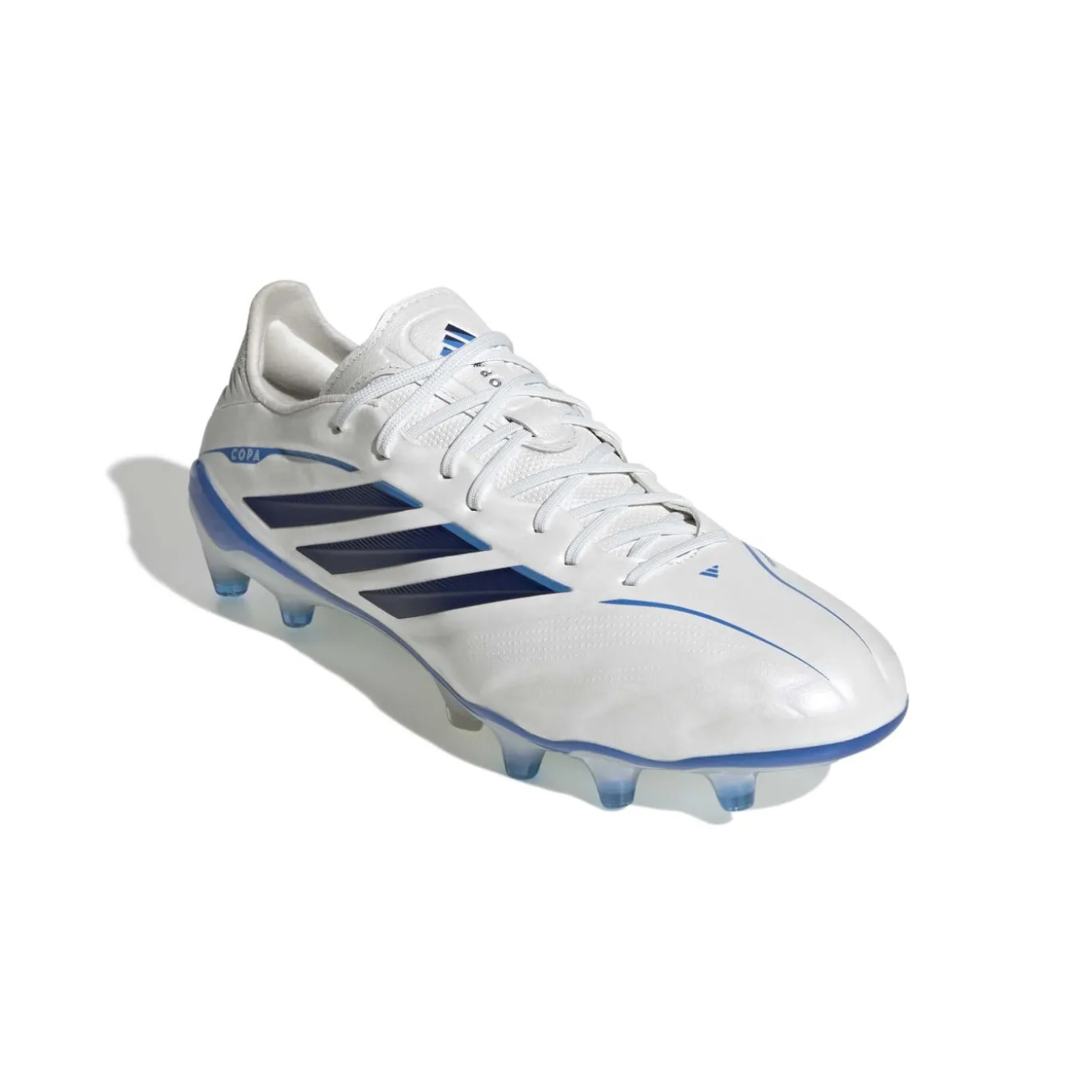 adidas Copa Pure IV Elite Gras Voetbalschoenen (FG) Wit Blauw Donkerblauw