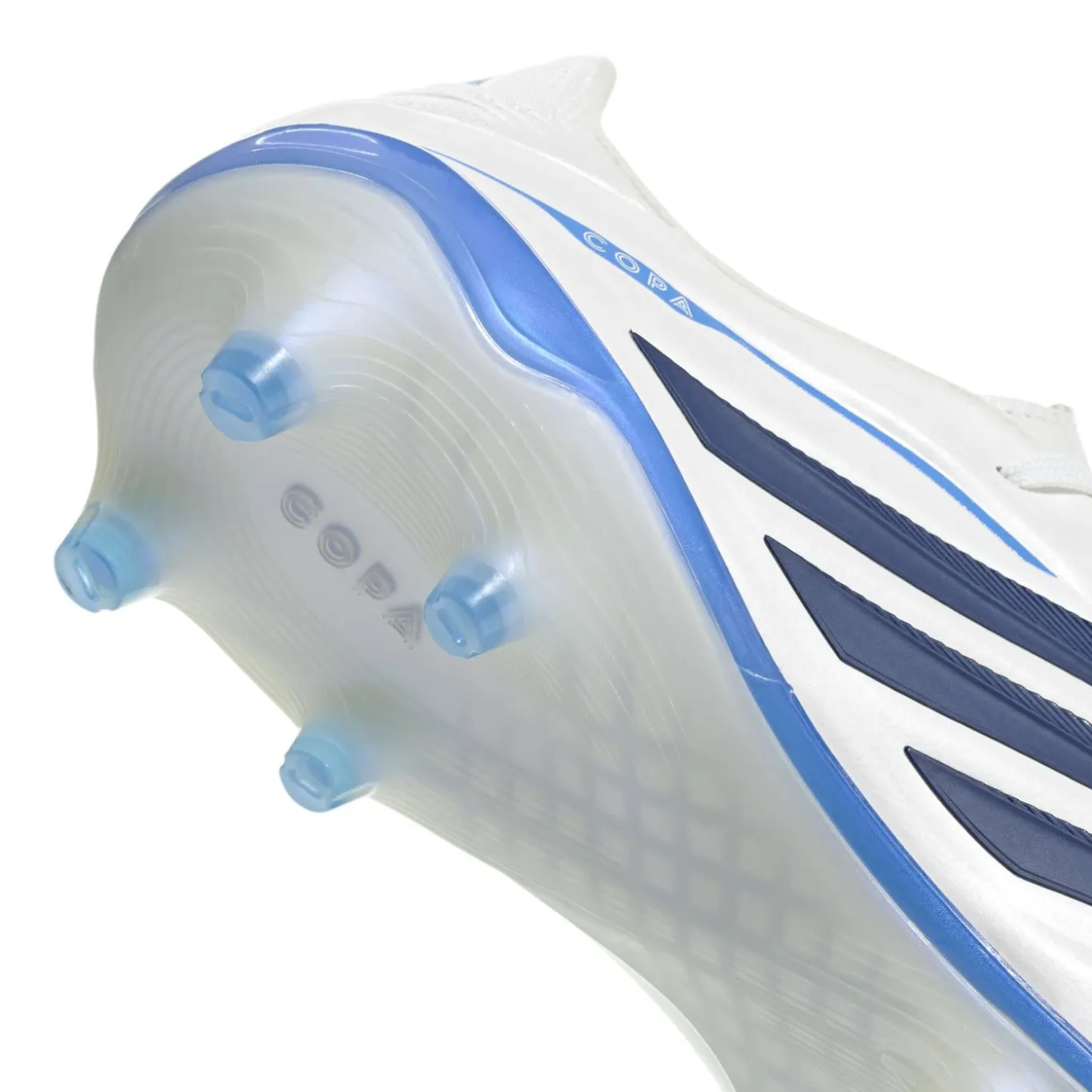 adidas Copa Pure IV Elite Gras Voetbalschoenen (FG) Wit Blauw Donkerblauw