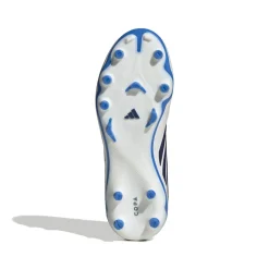 adidas Copa Pure IV Elite Gras Voetbalschoenen (FG) Kids Wit Blauw Donkerblauw