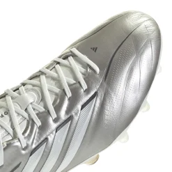 adidas Copa Pure IV Elite Gras Voetbalschoenen (FG) Zilver Wit Donkergrijs