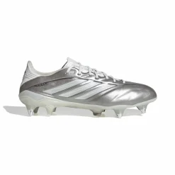 adidas Copa Pure IV Elite IJzeren-Nop Voetbalschoenen (SG) Zilver Wit Donkergrijs