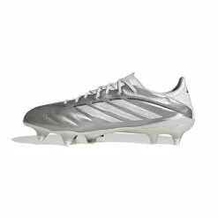 adidas Copa Pure IV Elite IJzeren-Nop Voetbalschoenen (SG) Zilver Wit Donkergrijs