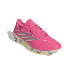 adidas Copa Pure IV Elite IJzeren-Nop Voetbalschoenen (SG) Felroze Zilver Wit