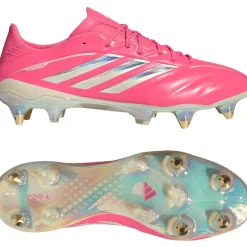 adidas Copa Pure IV Elite IJzeren-Nop Voetbalschoenen (SG) Felroze Zilver Wit