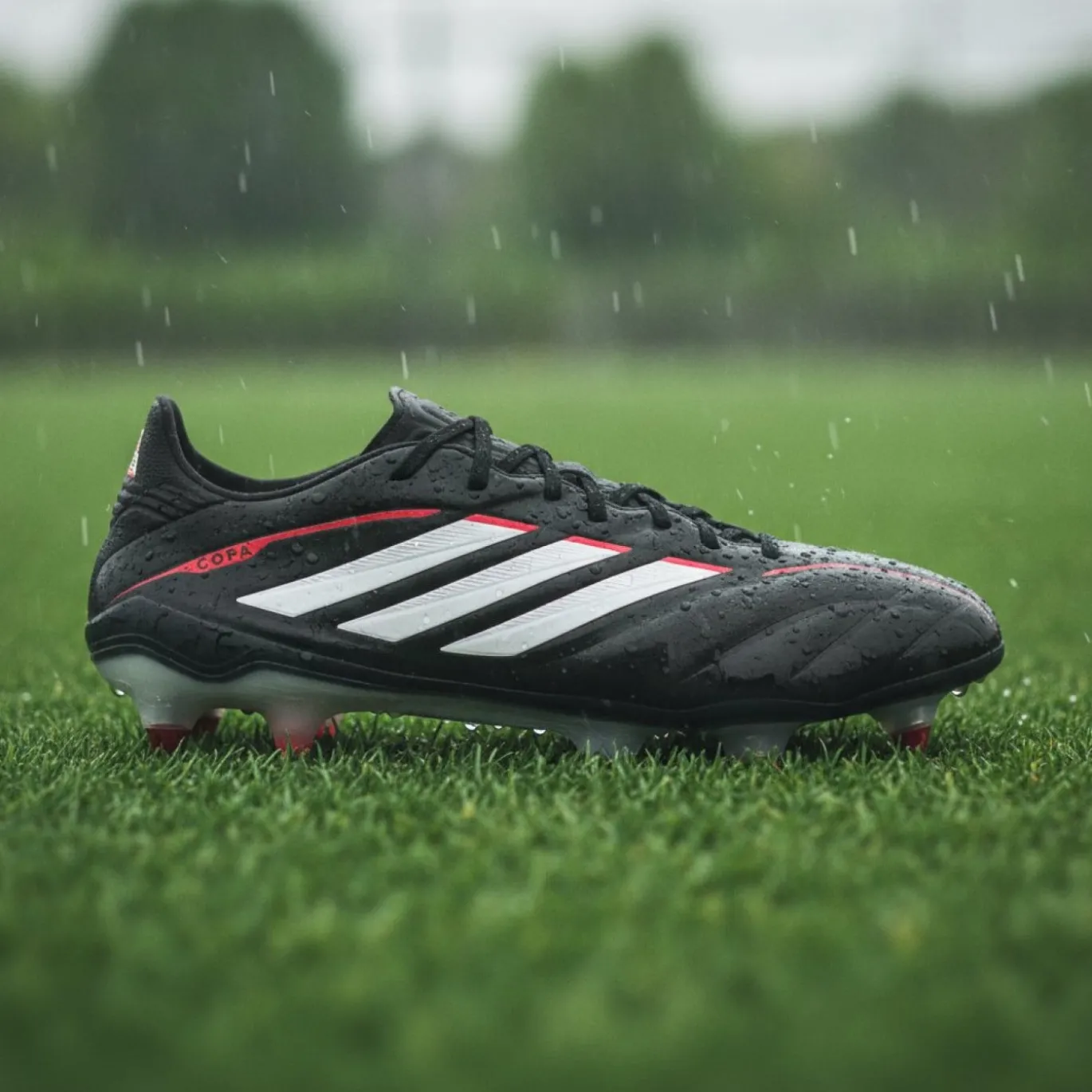 adidas Copa Pure IV Elite IJzeren-Nop Voetbalschoenen (SG) Zwart Wit Rood