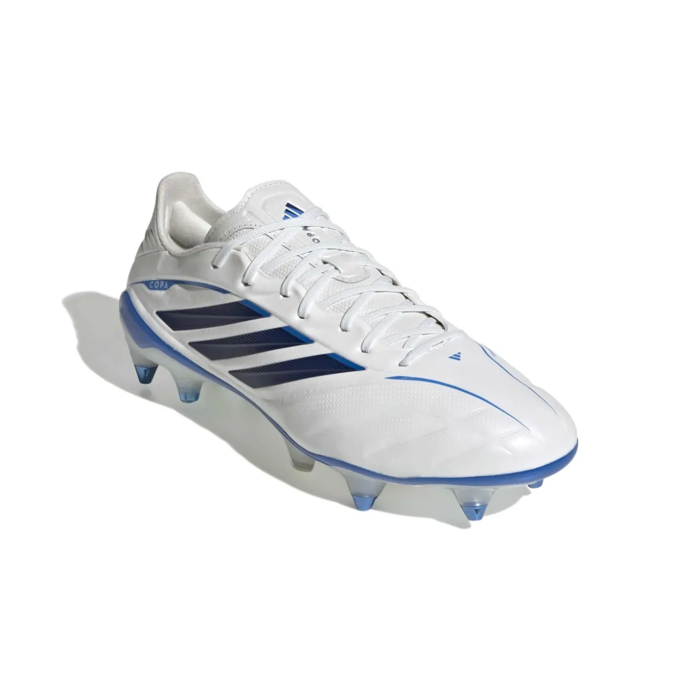 adidas Copa Pure IV Elite IJzeren-Nop Voetbalschoenen (SG) Wit Blauw Donkerblauw