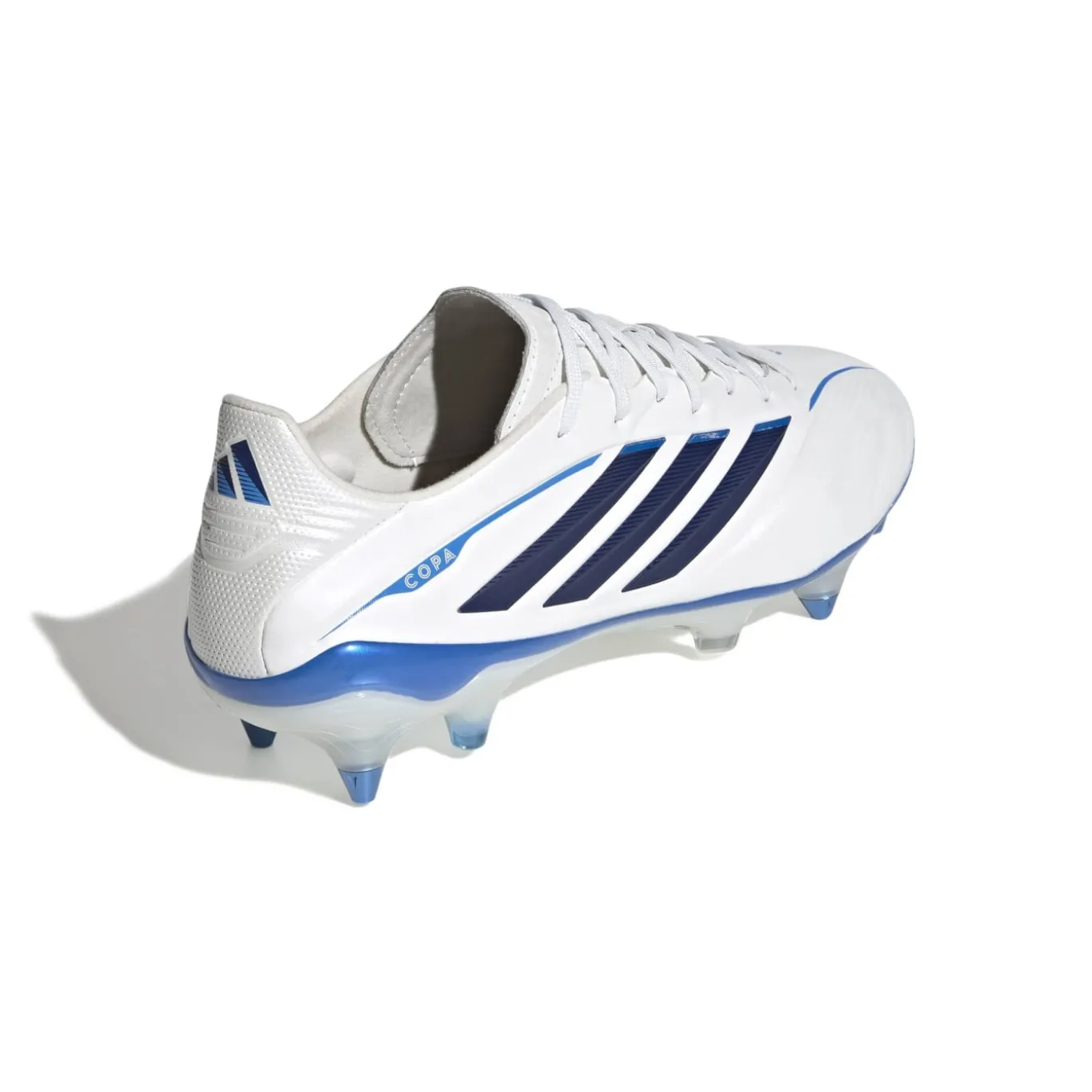 adidas Copa Pure IV Elite IJzeren-Nop Voetbalschoenen (SG) Wit Blauw Donkerblauw