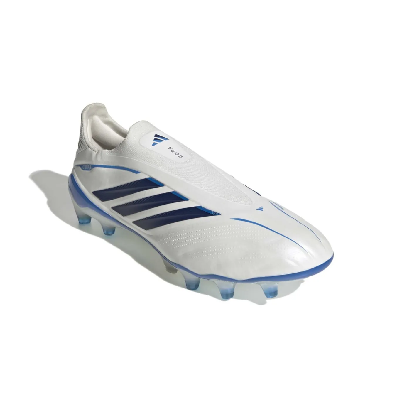 adidas Copa Pure IV Elite Veterloze Gras Voetbalschoenen (FG) Wit Blauw Donkerblauw