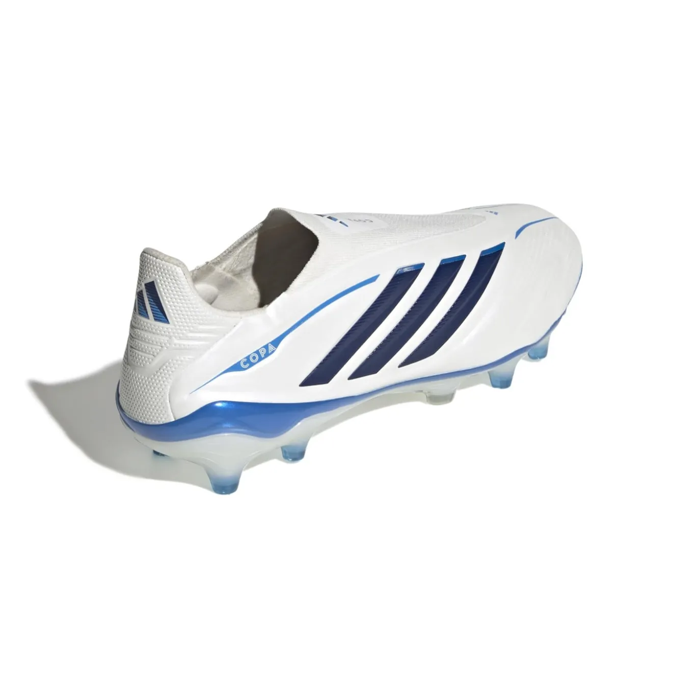 adidas Copa Pure IV Elite Veterloze Gras Voetbalschoenen (FG) Wit Blauw Donkerblauw