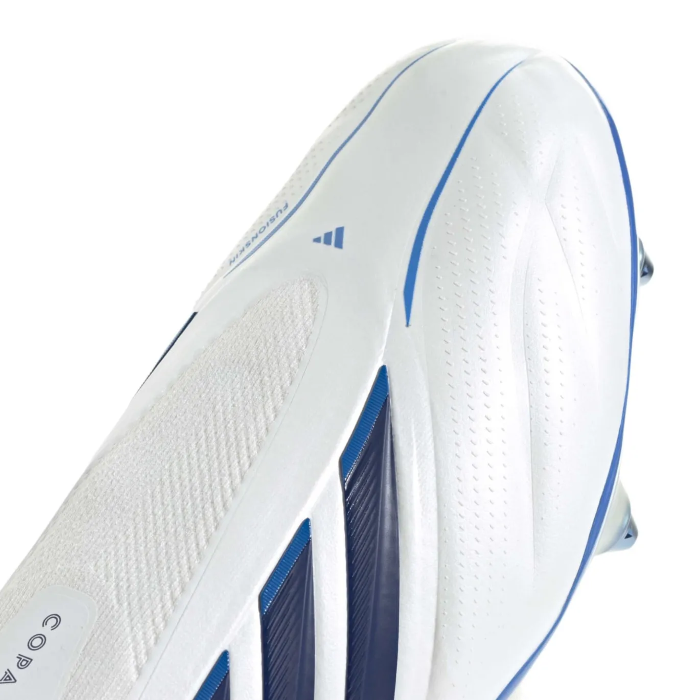 adidas Copa Pure IV Elite Veterloze IJzeren-Nop Voetbalschoenen (SG) Wit Blauw Donkerblauw