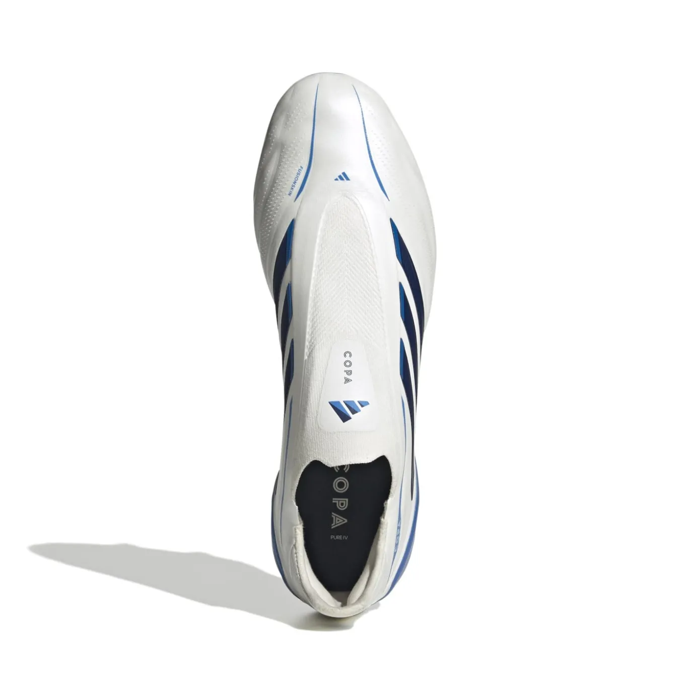adidas Copa Pure IV Elite Veterloze IJzeren-Nop Voetbalschoenen (SG) Wit Blauw Donkerblauw