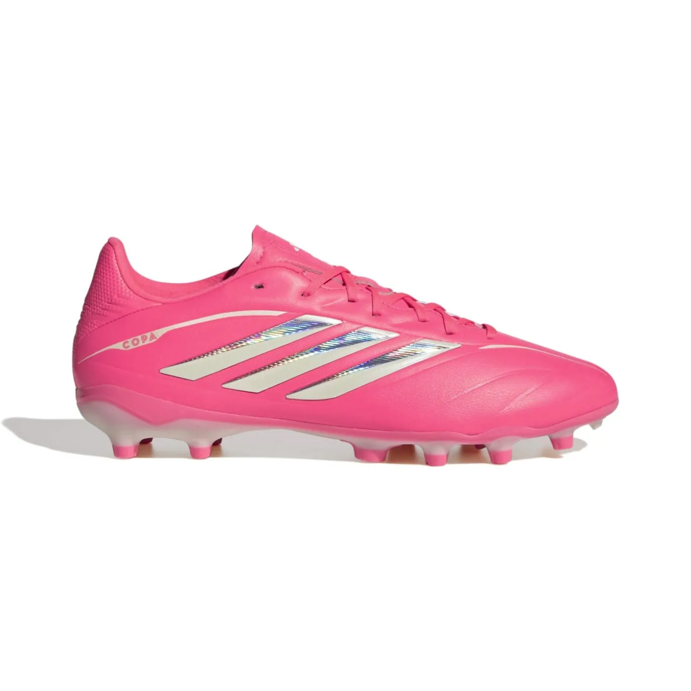 adidas Copa Pure IV League Gras Voetbalschoenen (FG) Kids Felroze Zilver Wit