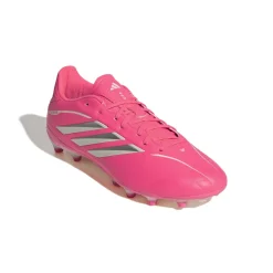 adidas Copa Pure IV League Gras Voetbalschoenen (FG) Kids Felroze Zilver Wit