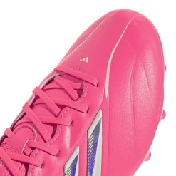 adidas Copa Pure IV League Gras Voetbalschoenen (FG) Kids Felroze Zilver Wit
