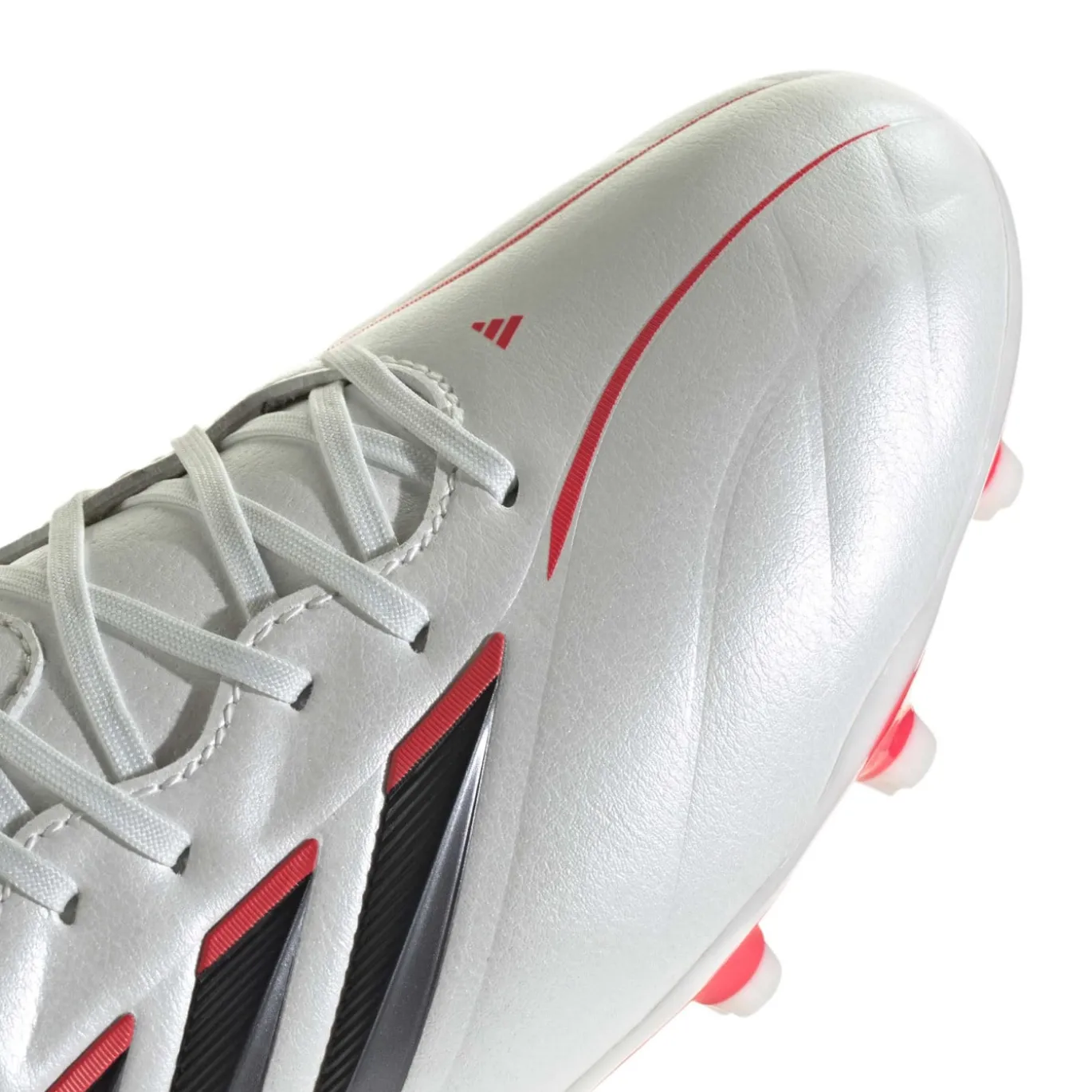 adidas Copa Pure IV League Gras Voetbalschoenen (FG) Kids Wit Zwart Rood