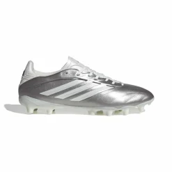 adidas Copa Pure IV League Gras Voetbalschoenen (FG) Zilver Wit Donkergrijs