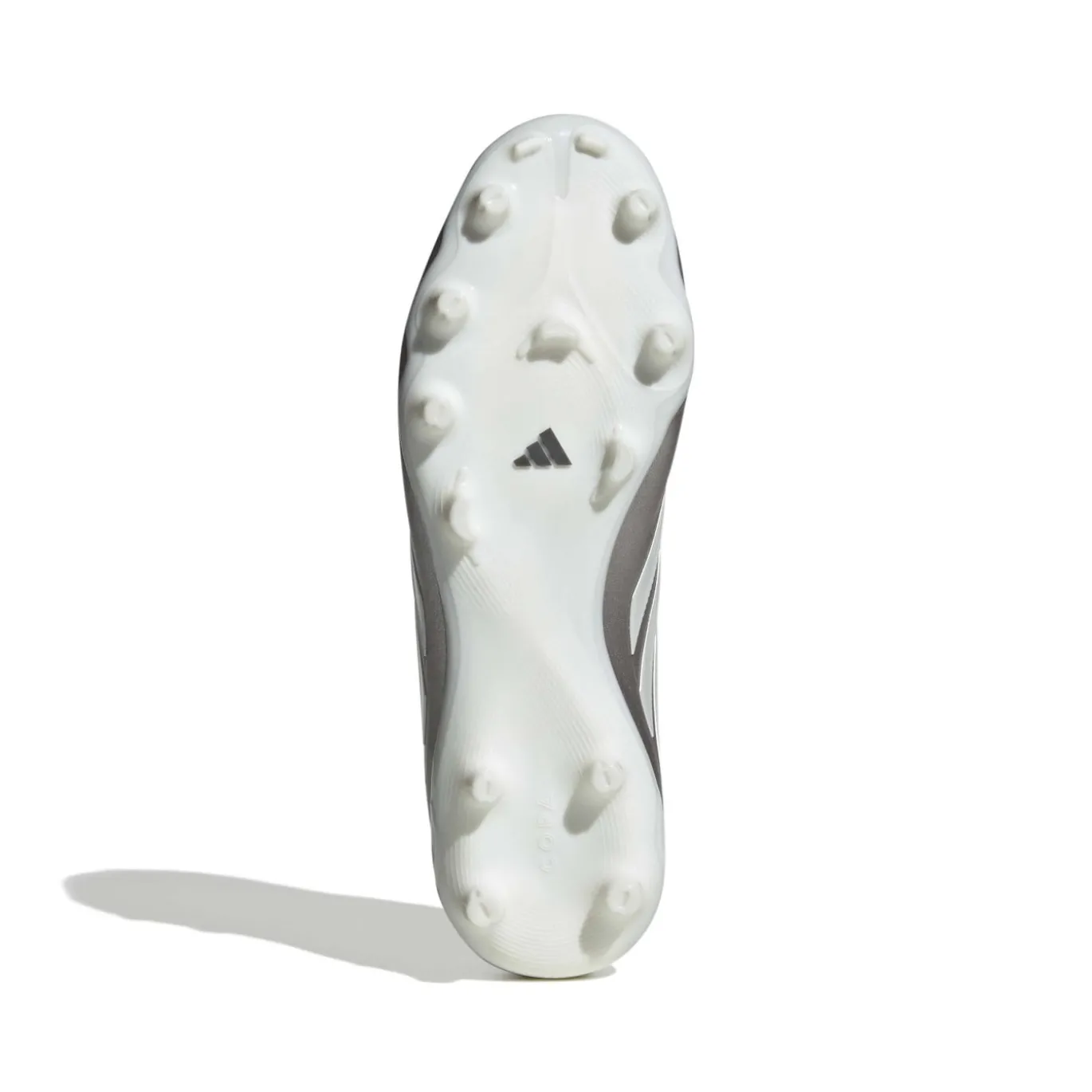 adidas Copa Pure IV League Gras Voetbalschoenen (FG) Zilver Wit Donkergrijs