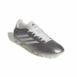 adidas Copa Pure IV League Gras Voetbalschoenen (FG) Zilver Wit Donkergrijs