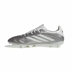 adidas Copa Pure IV League Gras Voetbalschoenen (FG) Zilver Wit Donkergrijs