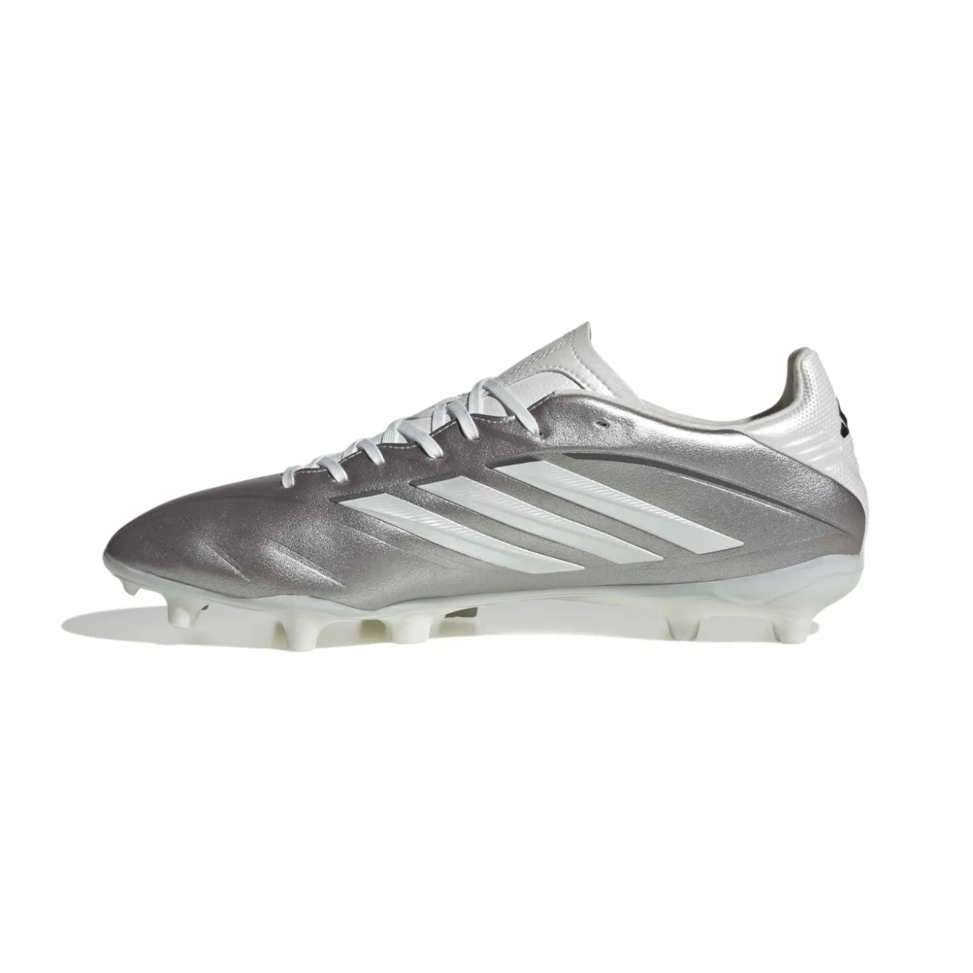 adidas Copa Pure IV League Gras Voetbalschoenen (FG) Zilver Wit Donkergrijs
