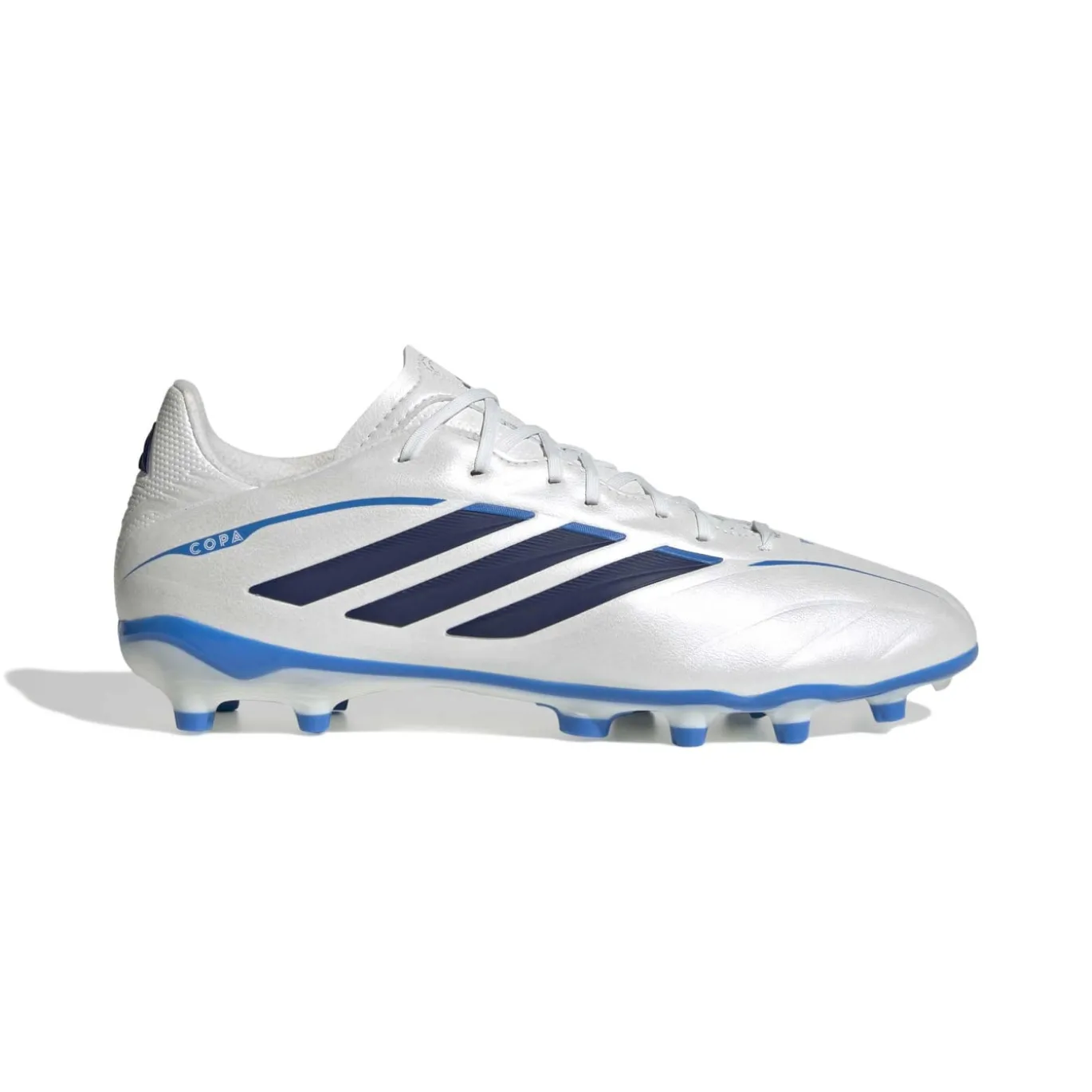adidas Copa Pure IV League Gras Voetbalschoenen (FG) Kids Wit Blauw Donkerblauw