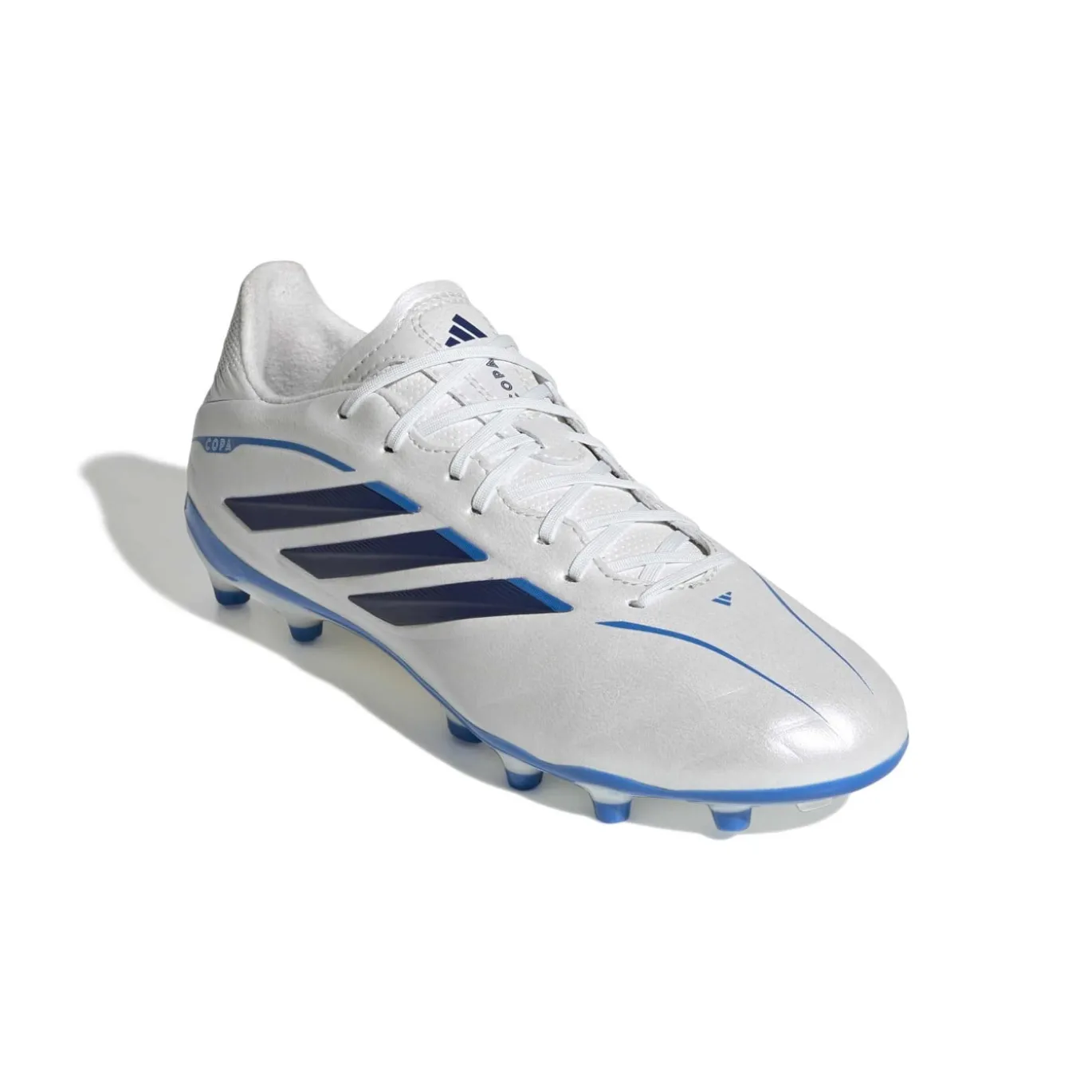 adidas Copa Pure IV League Gras Voetbalschoenen (FG) Kids Wit Blauw Donkerblauw