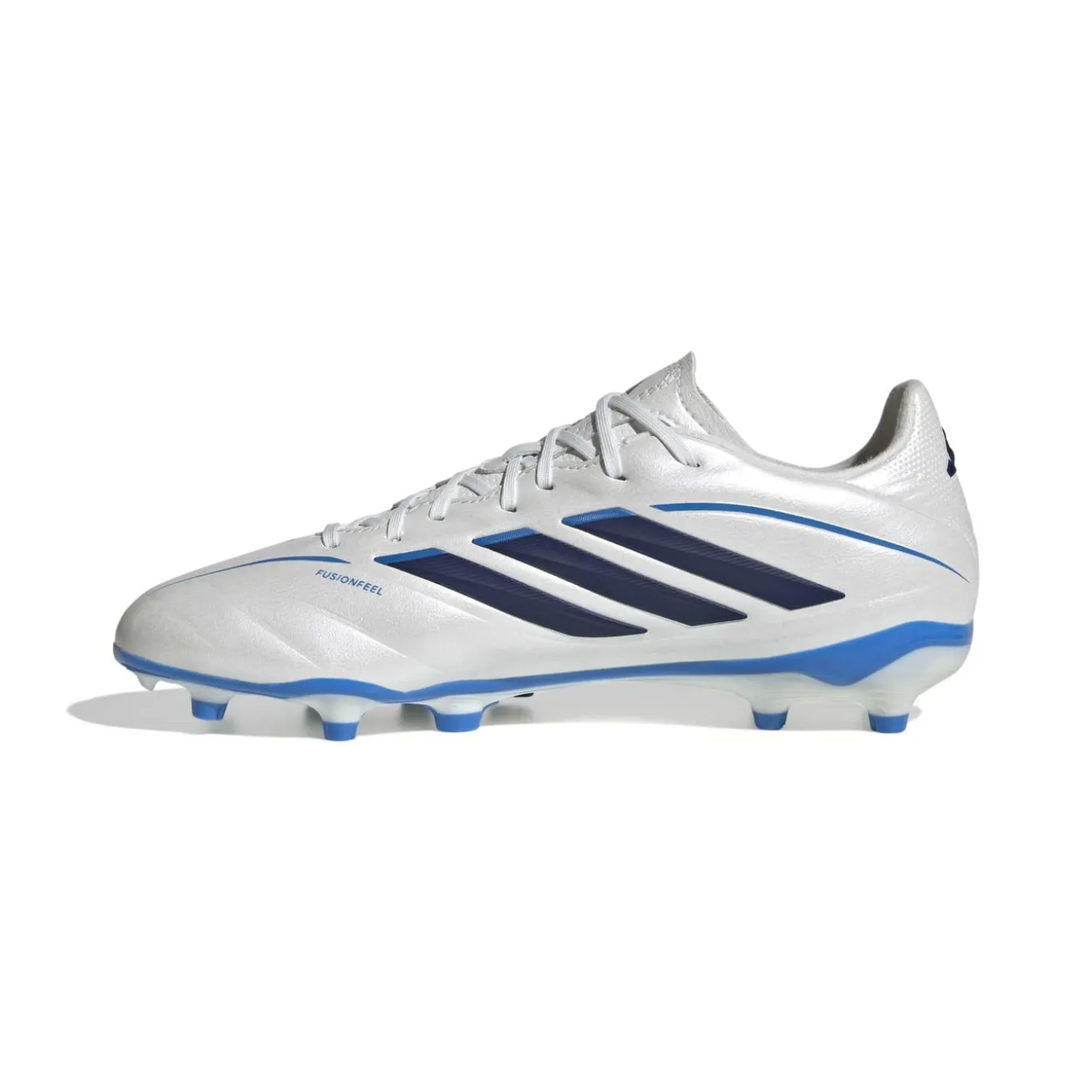 adidas Copa Pure IV League Gras Voetbalschoenen (FG) Kids Wit Blauw Donkerblauw