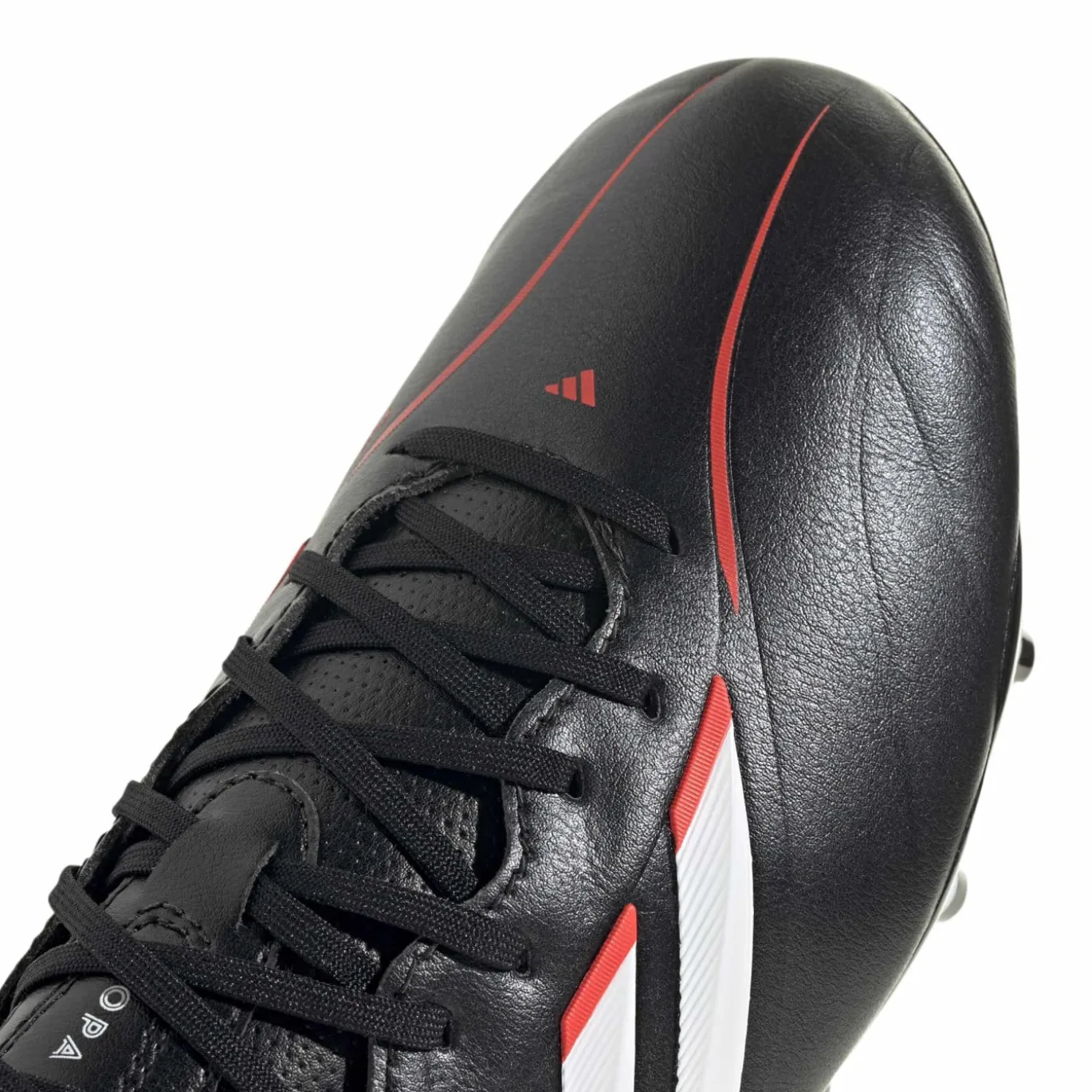 adidas Copa Pure IV League Gras Voetbalschoenen (FG) Kids Zwart Wit Rood