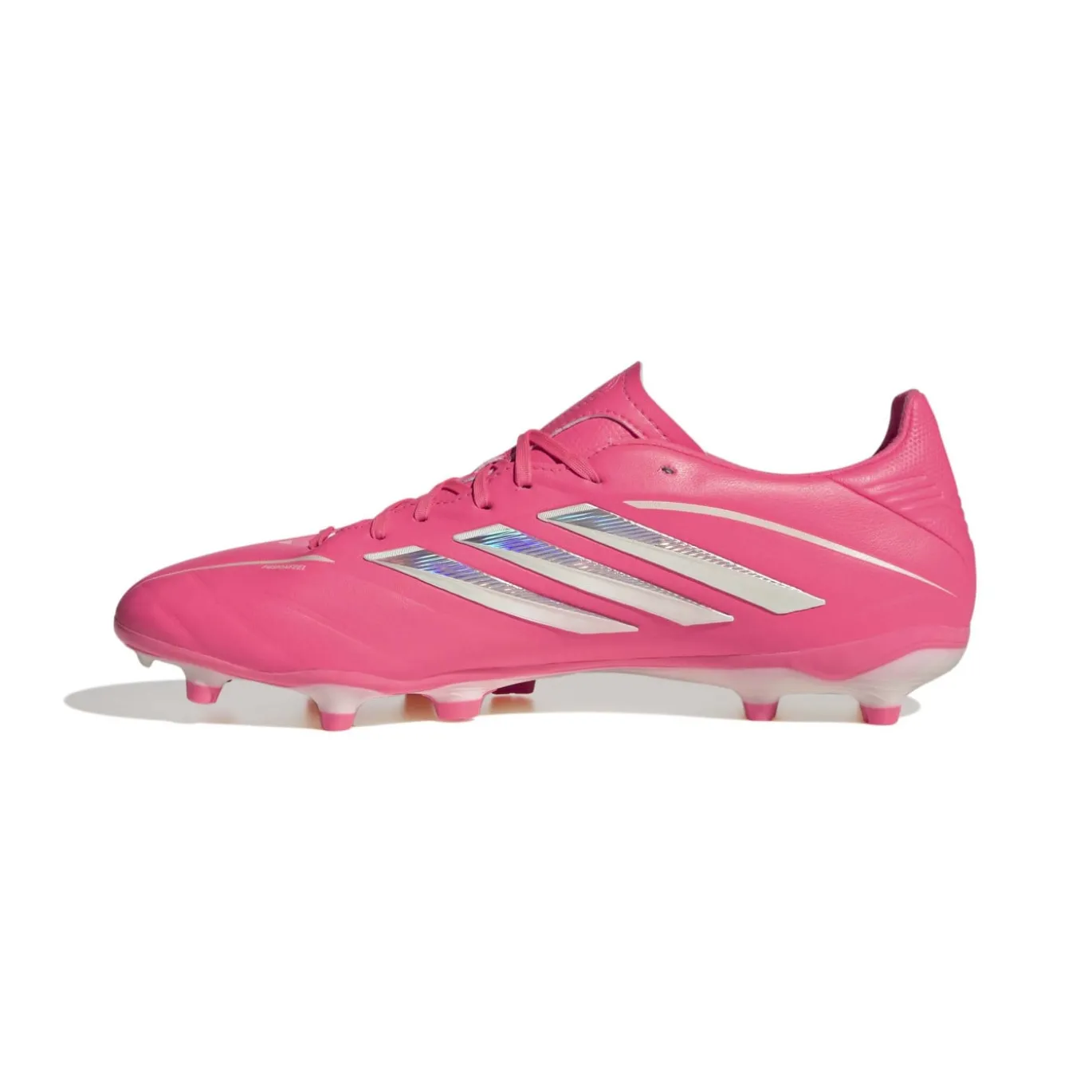 adidas Copa Pure IV League Gras Voetbalschoenen (FG) Felroze Zilver Wit