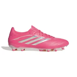 adidas Copa Pure IV League Gras Voetbalschoenen (FG) Felroze Zilver Wit