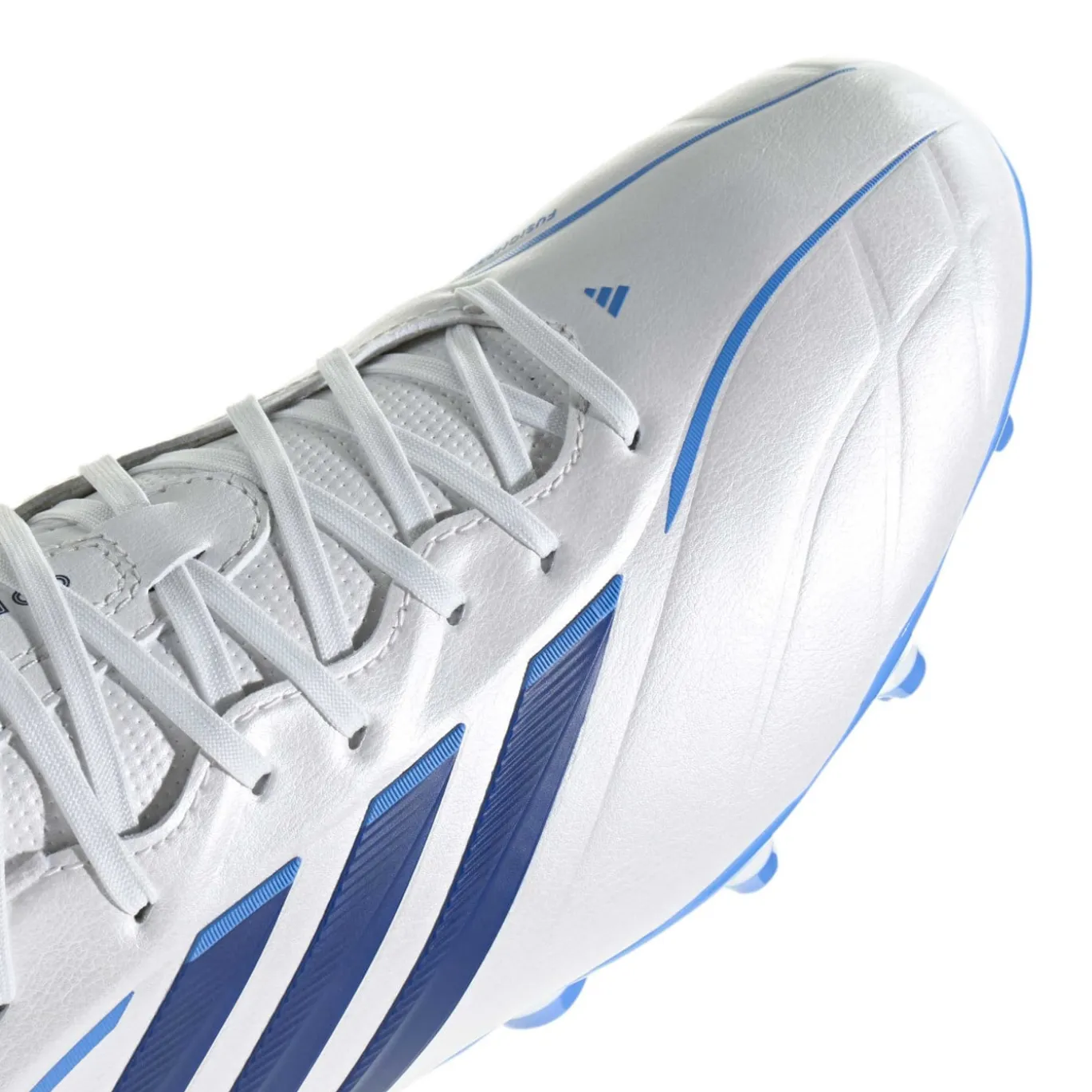 adidas Copa Pure IV League Gras Voetbalschoenen (FG) Wit Blauw Donkerblauw