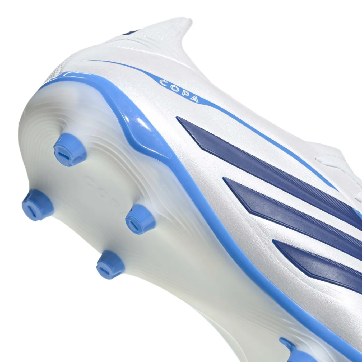 adidas Copa Pure IV League Gras Voetbalschoenen (FG) Wit Blauw Donkerblauw