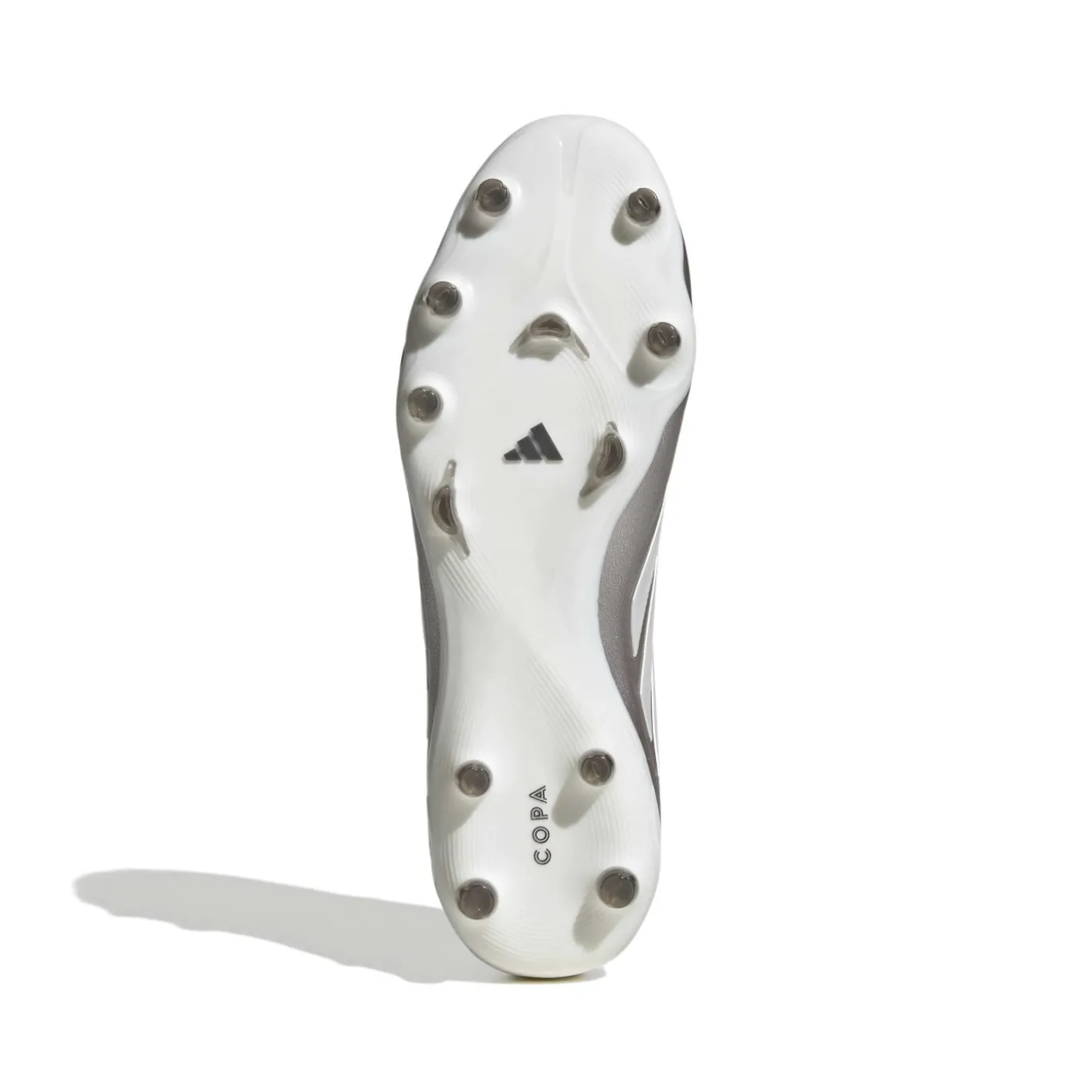 adidas Copa Pure IV Pro Gras Voetbalschoenen (FG) Zilver Wit Donkergrijs