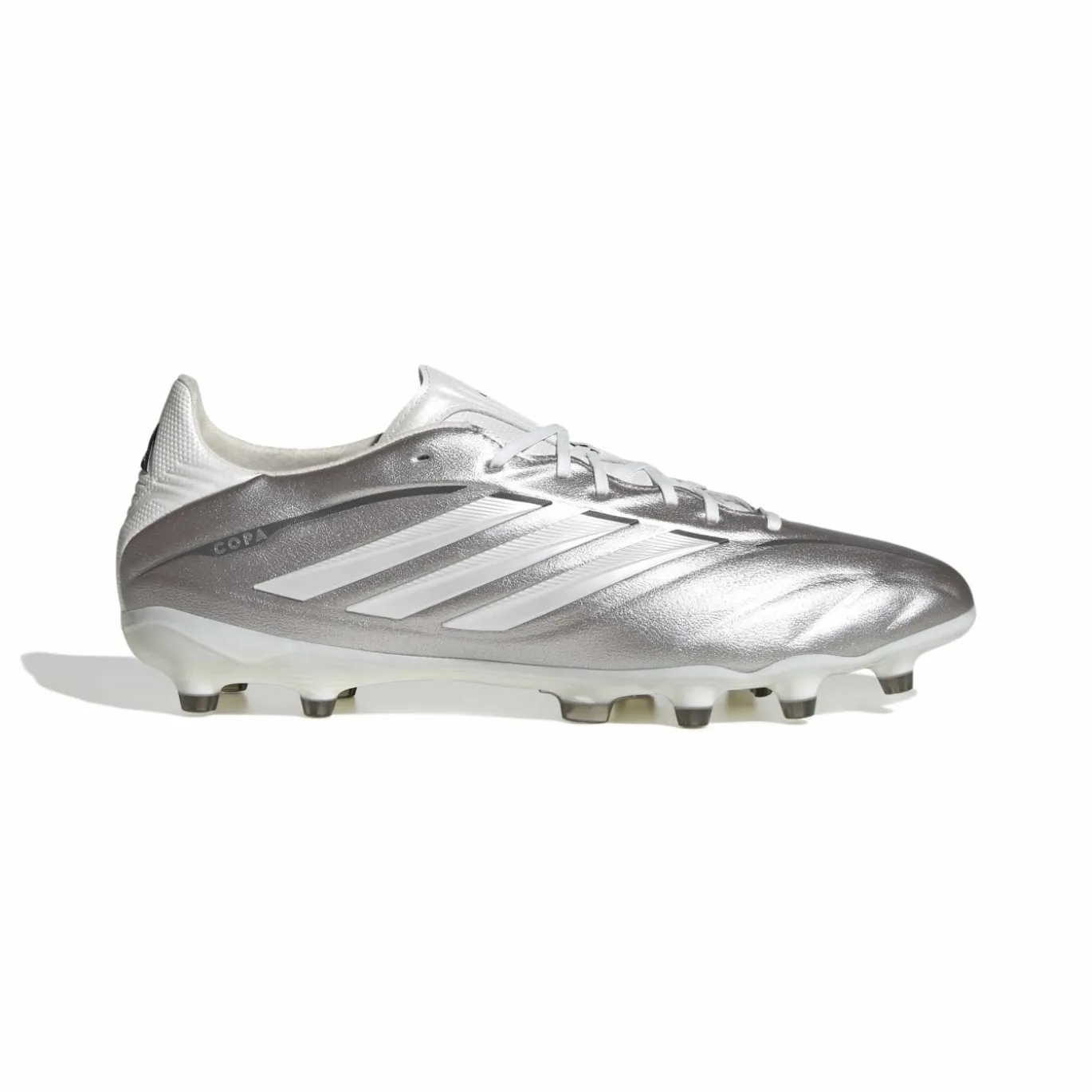 adidas Copa Pure IV Pro Gras Voetbalschoenen (FG) Zilver Wit Donkergrijs