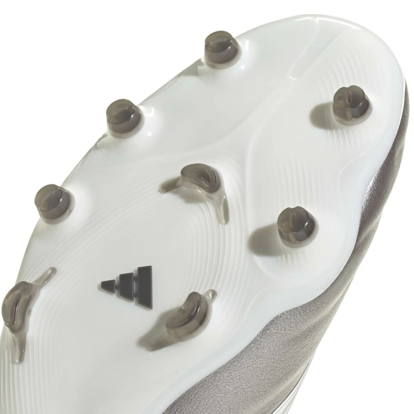 adidas Copa Pure IV Pro Gras Voetbalschoenen (FG) Zilver Wit Donkergrijs