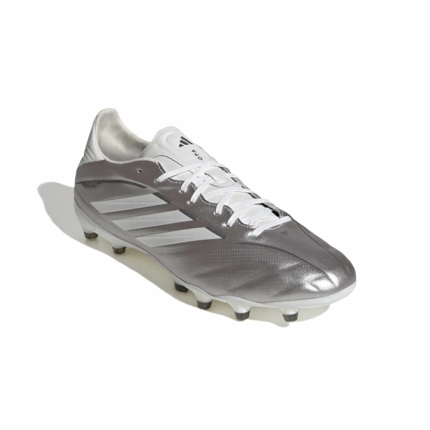 adidas Copa Pure IV Pro Gras Voetbalschoenen (FG) Zilver Wit Donkergrijs