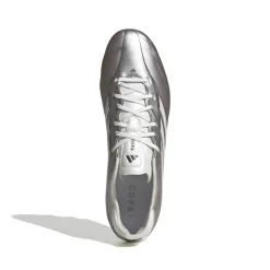 adidas Copa Pure IV Pro Gras Voetbalschoenen (FG) Zilver Wit Donkergrijs