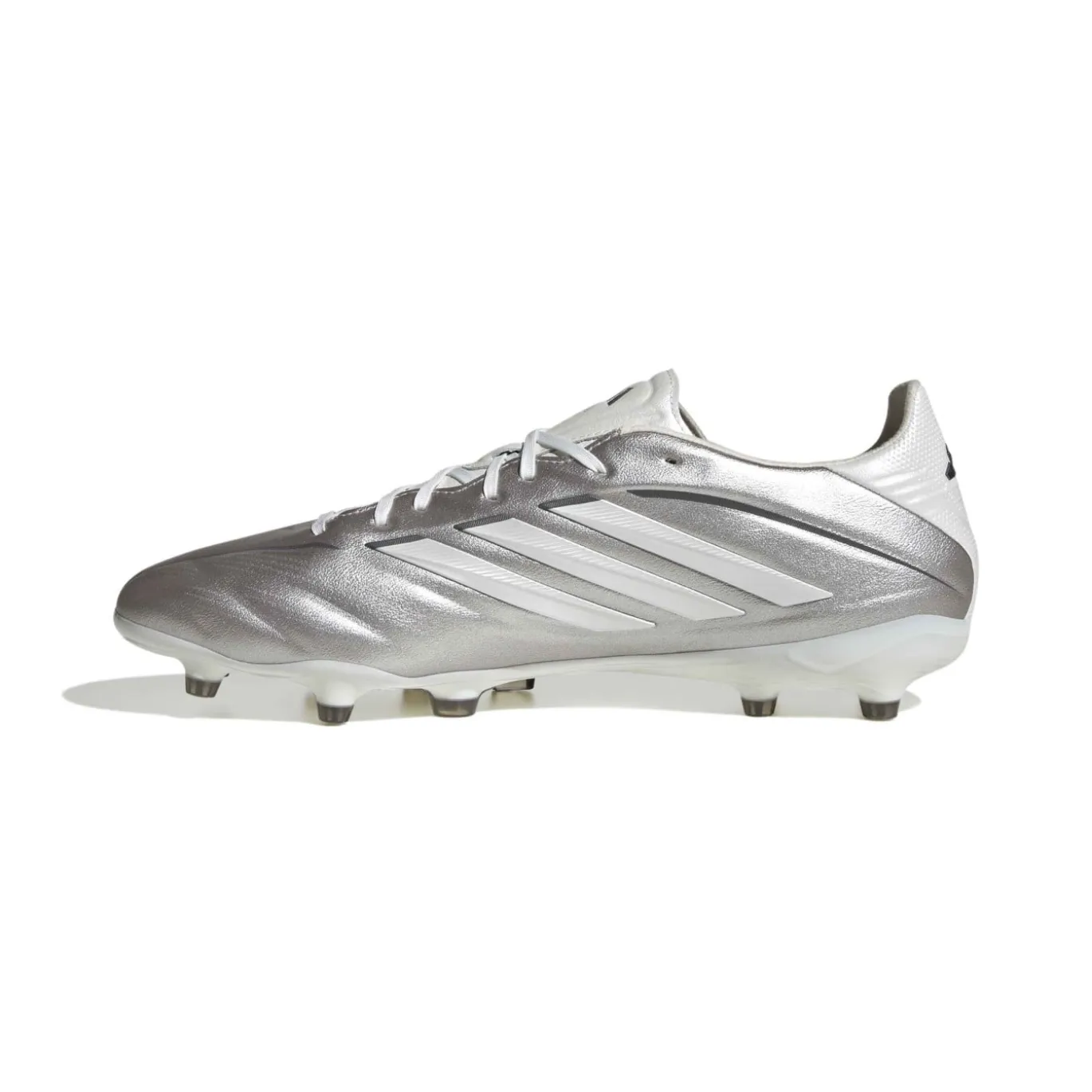 adidas Copa Pure IV Pro Gras Voetbalschoenen (FG) Zilver Wit Donkergrijs