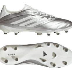 adidas Copa Pure IV Pro Gras Voetbalschoenen (FG) Zilver Wit Donkergrijs