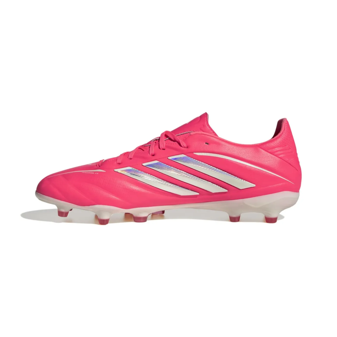 adidas Copa Pure IV Pro Gras Voetbalschoenen (FG) Felroze Zilver Wit