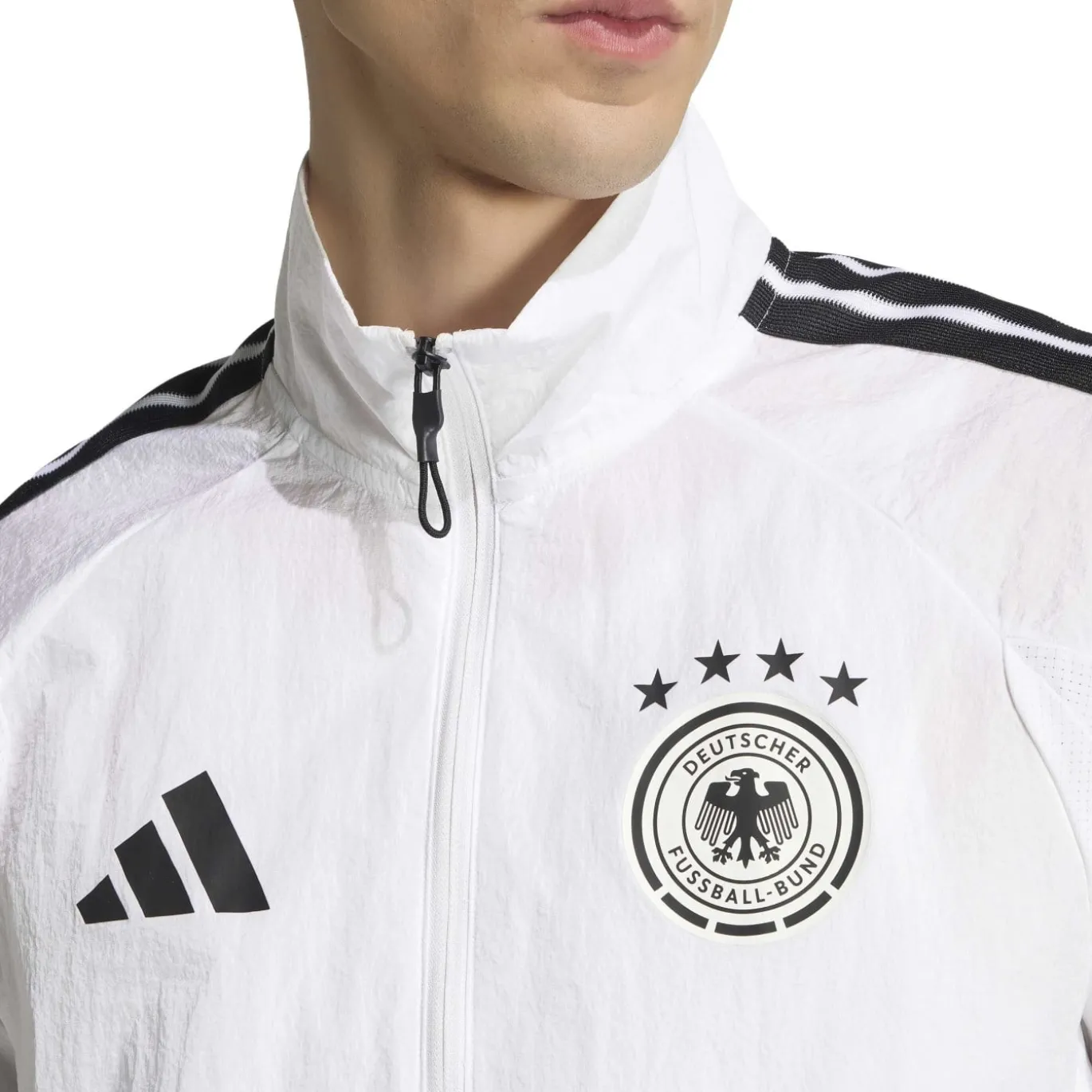 adidas Duitsland Anthem Trainingsjack 2026-2028 Wit Zwart