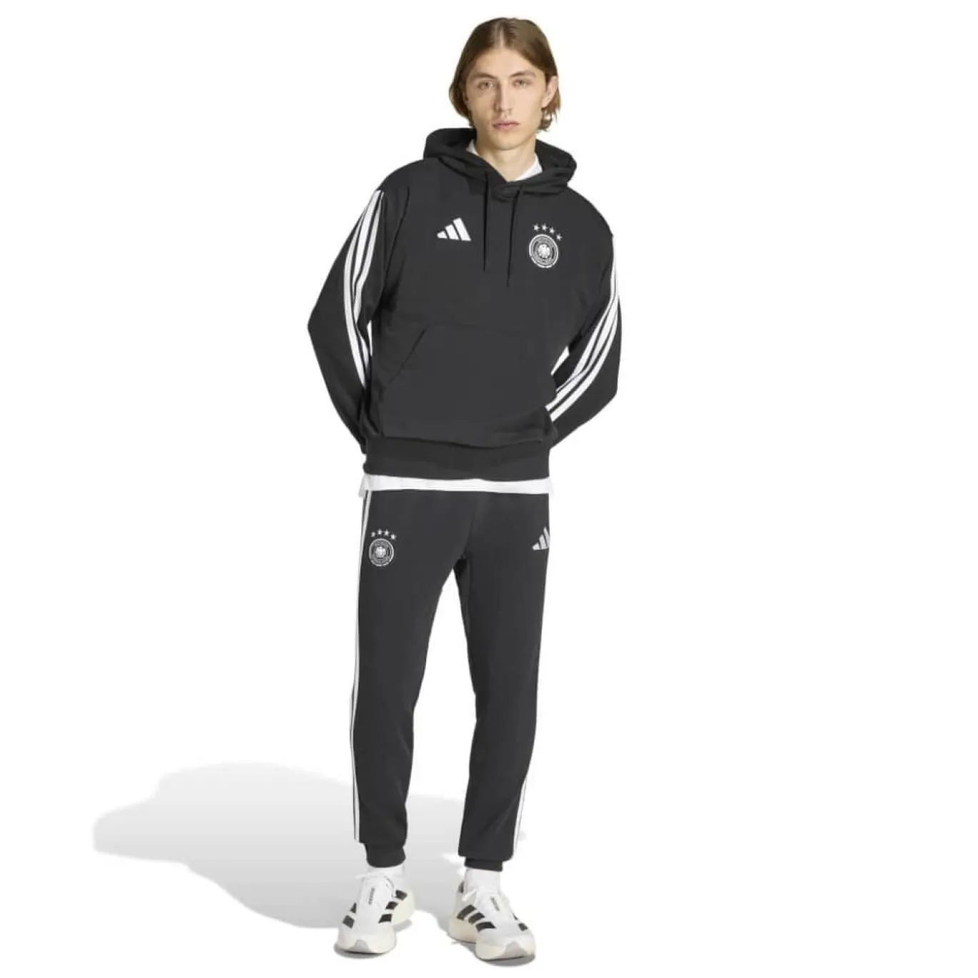 adidas Duitsland DNA Hoodie 2026-2028 Zwart Wit
