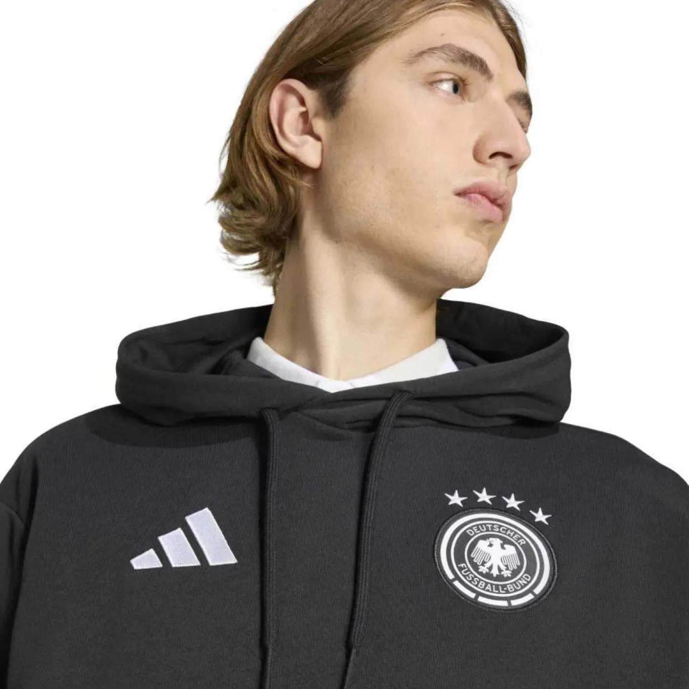 adidas Duitsland DNA Hoodie 2026-2028 Zwart Wit