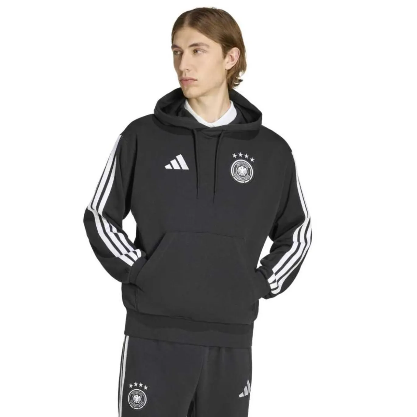 adidas Duitsland DNA Trainingspak Hooded 2026-2028 Zwart Wit