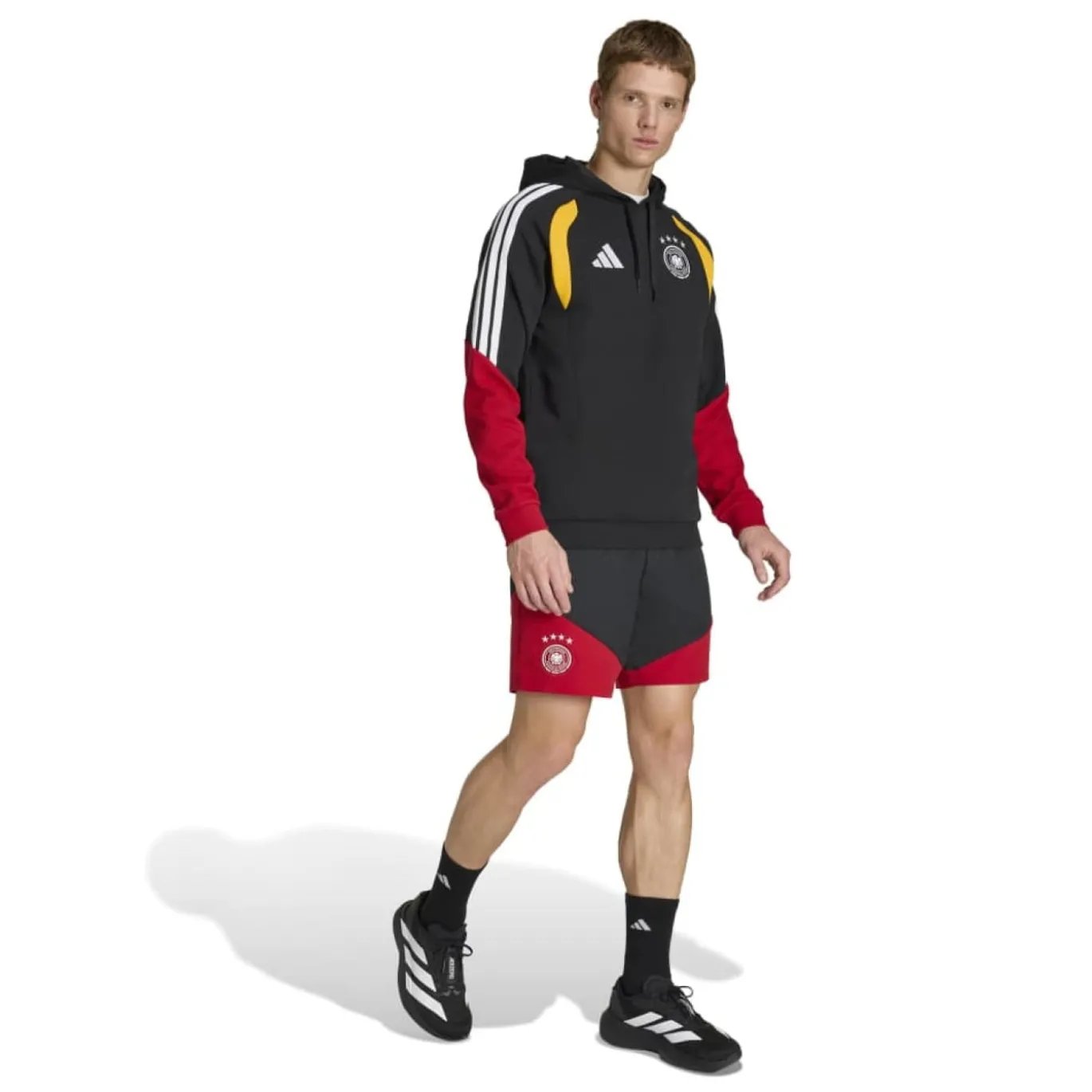 adidas Duitsland Hoodie 2026-2028 Zwart Wit