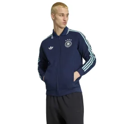 adidas Duitsland Originals Anthem Trainingsjack Donkerblauw Lichtblauw Wit