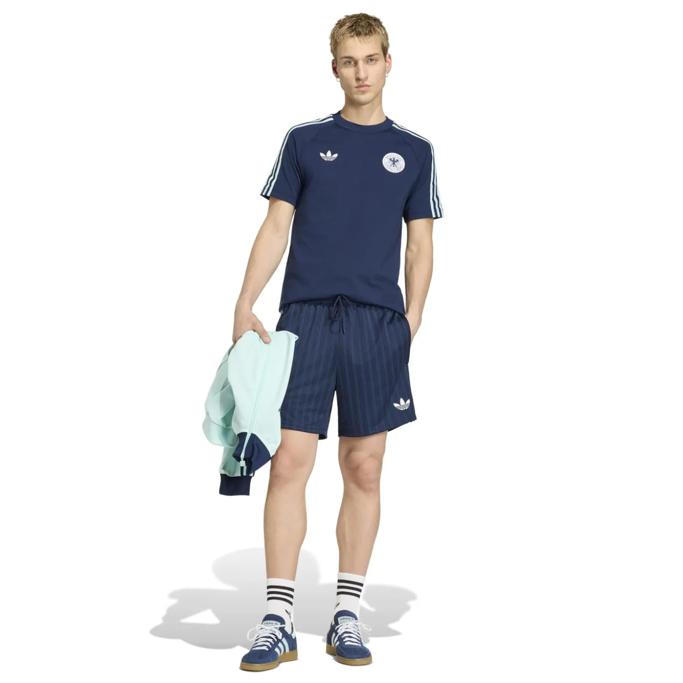 adidas Duitsland Originals Set Donkerblauw Lichtblauw Wit