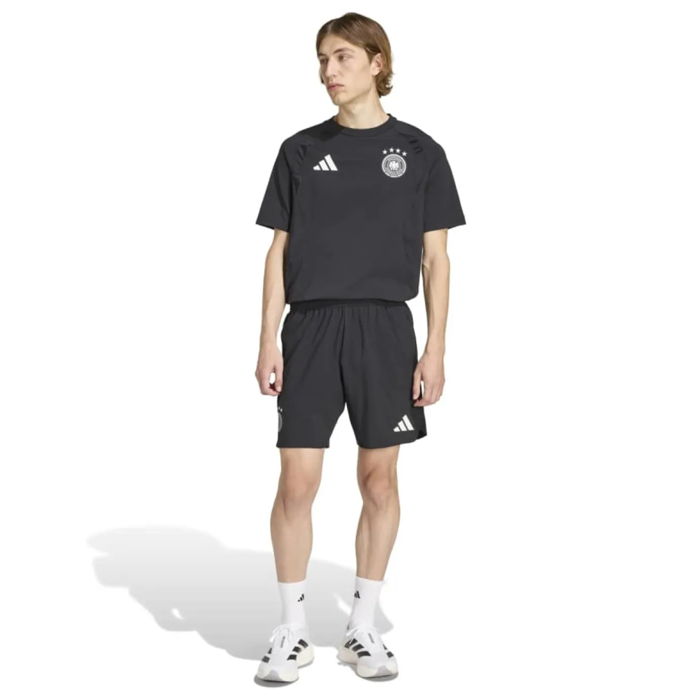 adidas Duitsland Tiro Travel T-Shirt 2026-2028 Zwart Wit