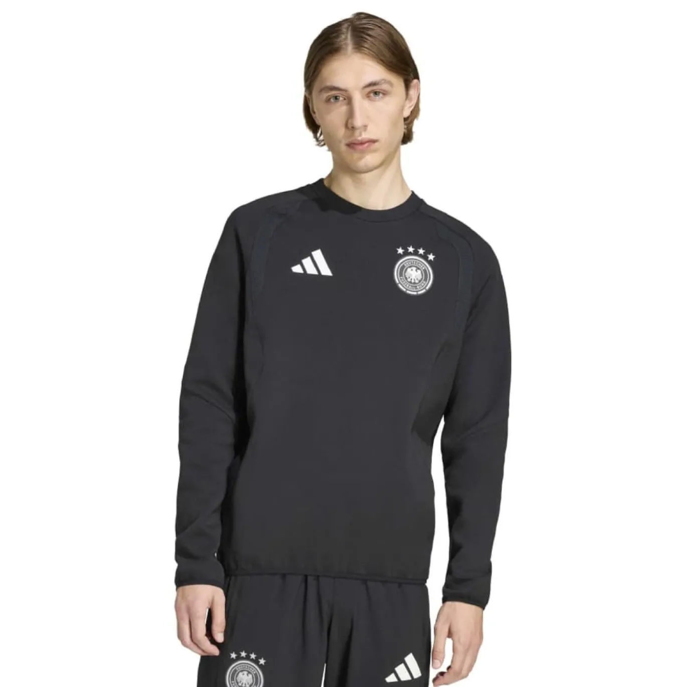 adidas Duitsland Tiro Travel Crew Trainingspak 2026-2028 Zwart Wit