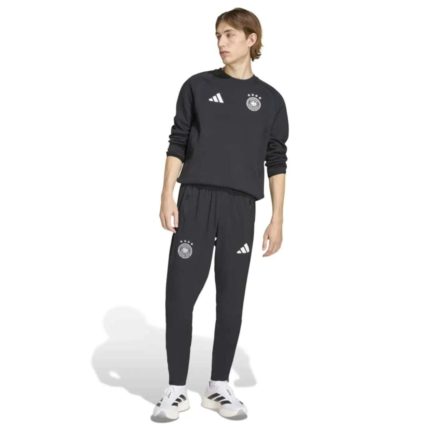 adidas Duitsland Tiro Travel Crew Trainingspak 2026-2028 Zwart Wit